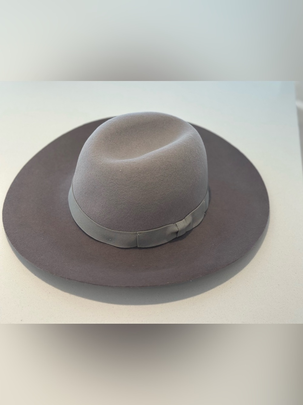 Isaac Mizrahi Wool Wide Brim Fedora Hat Gray Classic